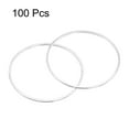 thumbnail image 3 of Unique Bargains 100 Pack 30mm Brass Hollow Circle Bezel Round Linking Rings(Bright Silver), 3 of 4