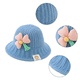 thumbnail image 3 of Gorros de pescador de invierno para niños, ala plegable de piel sintética para niñas y niños, 3 of 5