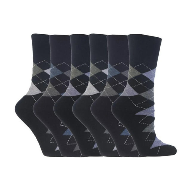 Gentle Grip - 6 Pairs Ladies Gentle Grip Non Elastic Crew Socks