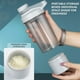 thumbnail image 4 of Protein Shaker Bottle 500ml 17oz | Portable Sports Wobble Cup for Fitness | Leak Proof Flip Top Lid | Mixing Ball & Powder Box | Non-Slip Grip | Food Grade Plastic | Gray | 18x6.5cm, 4 of 7
