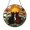 Acrylic 3.5 Inch, variant on Cat Couple Floral Stained Glass Window Suncatcher, Black Orange Pet Art Hanging Decor