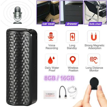 Mignova Mini Spy Digital Voice Activated Recorder – 8GB 16GB, MP3 Player, Hidden Audio