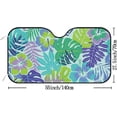 thumbnail image 3 of Car Windshield Sunshade Blocks Hibiscus and Tropical Leaf Sun Visor Protector Foldable Sun Shield For Vehicle Car Truck SUV Van 55x27.5 inches Keep Vehicle Cool, 3 of 6