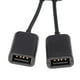 thumbnail image 4 of USB 3.1 a USB Dual a 2.0 OTG Adaptador de Concentrador de Carga Cable de Conector Negro Yotijar ABS TYPE C HUB, 4 of 8