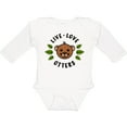thumbnail image 3 of Inktastic Live Love Otters Boys or Girls Long Sleeve Baby Bodysuit, 3 of 5