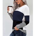 thumbnail image 3 of Blusa de manga larga, blusa de cuello redondo para mujer, blusa de moda para mujer, ingeniería de precisión, 3 of 6