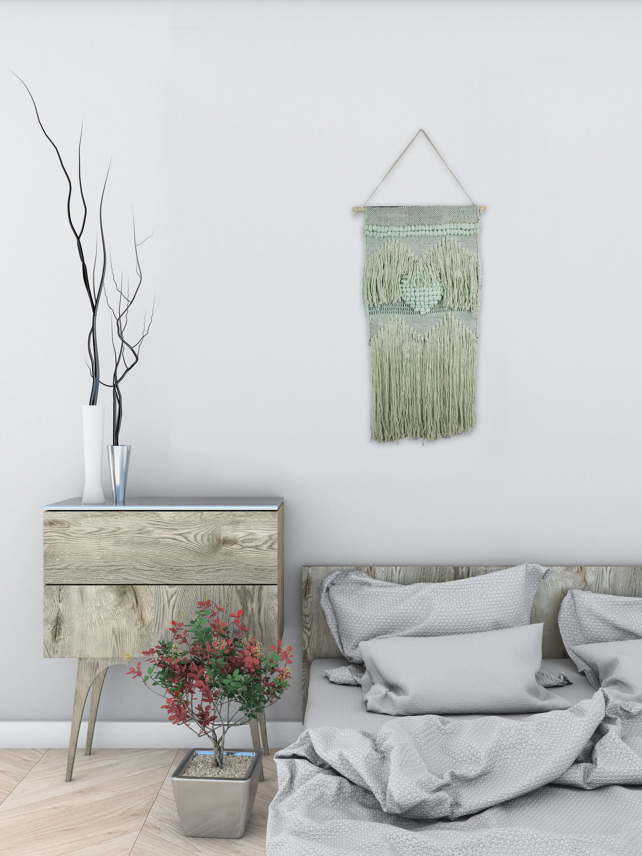 Heart Macrame Wall Hanging