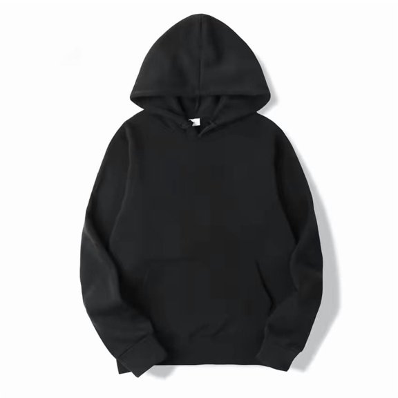 Black hoodie 2026 long sleeves pullover cloth for man XL