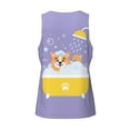 thumbnail image 5 of Easygdp Corgi Washing in Bathtub Men's Tank Top, Sleeveless Muscle T Shirts, Breathable, Quick-Dry, Loose for Gym, Running, Fitness - Large, 5 of 9