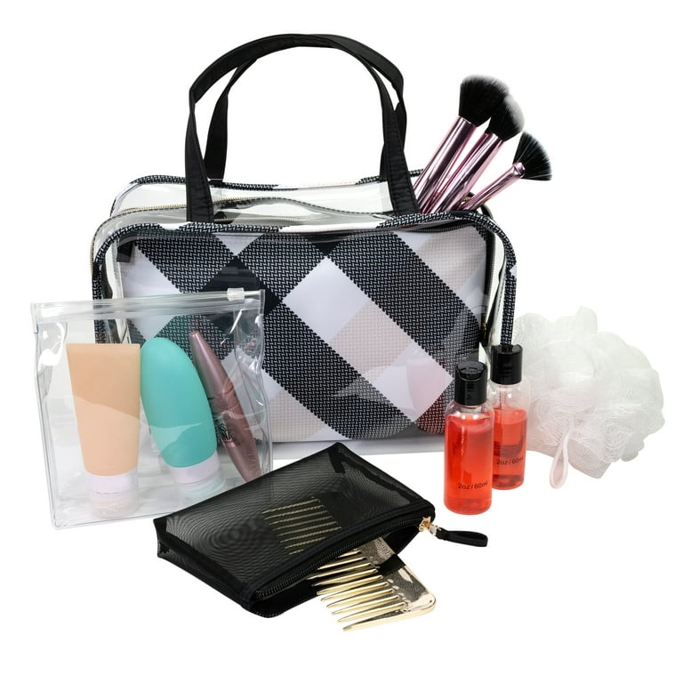 Plaid makeup bag hotsell