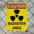 thumbnail image 5 of (2 Pack) Radiation Area With Symbol OSHA Caution Radiation Sign 18 Inch X 24 Inch Plastic Sign, Weather Resistant, UV Protected for Workplace, Business, and Construction Site, Made in, 5 of 8