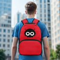 thumbnail image 5 of POLERO Cartoon Spider Face Print Smooth Zipper Backpack, Polyester Adjustable Strap Durable School Backpack for Daypack Travel, 5 of 8