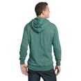 thumbnail image 3 of District Young Mens Marled Fleece Full-Zip Hoodie DT192, 3 of 3
