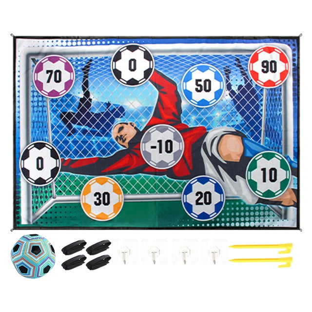 Lanzar Un Juego Gol Fútbol 100 Cm Con Bolas Adhesivas para Regalos Navidad Cumpleaños