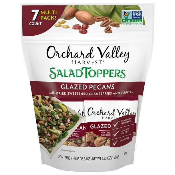 Orchard Valley Harvest Glazed Pecans Salad Toppers, 5.95 oz, (7 0.85