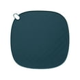 thumbnail image 2 of Matoen12 TPR Heat Resistant Table Place Mats, Solid Color Thick Non-Slip Placemat for Cups Bowls, Modern Style Home Decor Placemats for Dining Table Kitchen, 1PC, 6.3"x6.3", Dark Blue, Round, 2 of 9