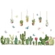 thumbnail image 1 of Pegatinas de pared de vinilo con diseño de cactus, planeta verde, mariposas, plantas en maceta, decoración DIY, 1 of 8
