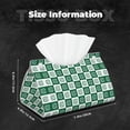 thumbnail image 5 of Lsque Happy saint Patricks day Printed Long Tissue Box Cover Holder, Facial Paper Organizer Dispenser,Triangle with Bottom Belt, PVC Leather Decorative Organizer, 5 of 7