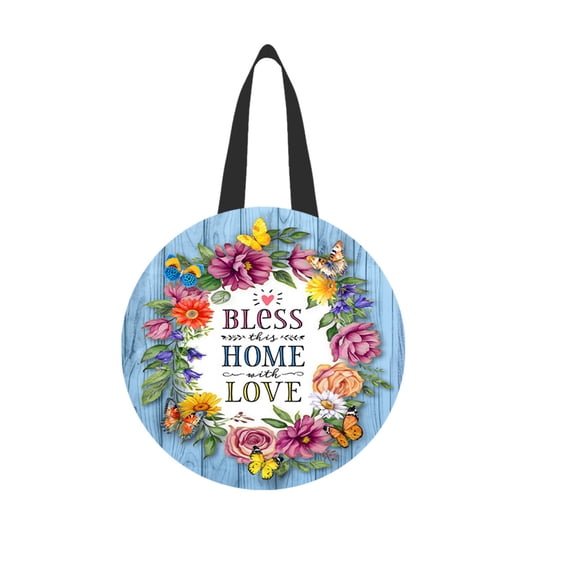 Briarwood Lane Bless This Home With Love Wood Door Hanger