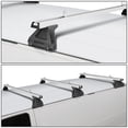 thumbnail image 4 of DNA Motoring 58"Universal Cargo Van Top Rain Gutter Luggage Roof Rack Cross Bar 3pcs+Brackets, 4 of 7