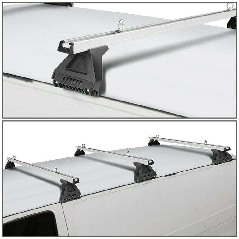Universal adjustable aluminum ladder roof rack for cargo van up on sale to 150lbs
