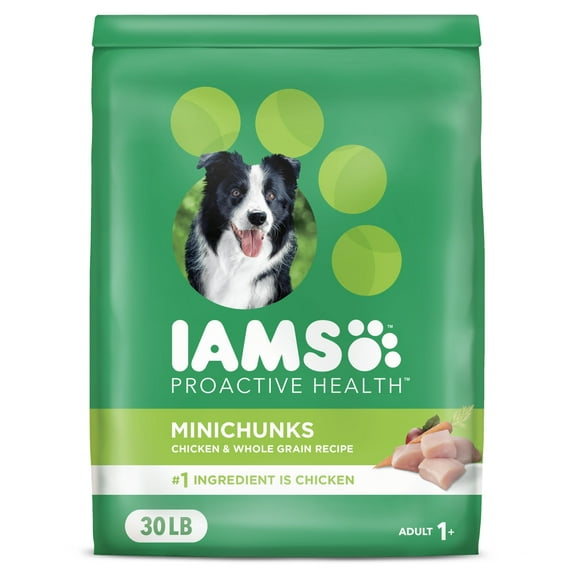 Iams Proactive Health Minichunks Dry Dog Food With Real Chicken And Whole Grains, 30 Lb. Bag