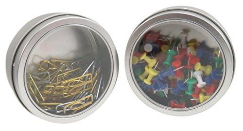 Paper Clip Holding Case With Magnetic Dispenser & Paper Clips