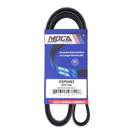 MOCA AUTOPARTS 6PK1445 Serpentine Belt Fit for 2012-2018 Chevrolet Sonic 1.8L & 2012-2015 Chevrolet Cruze 1.8L & 2005-2006 Mitsubishi Lancer 2.0L