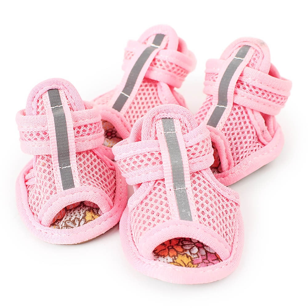 Roseonmyhand New Dog Summer Shoes Breathable Mesh Puppy Shoes Dog