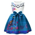 thumbnail image 2 of Little Girls Encanto Casual Dress Sleeveless Mirabel Print Princess Dress Party Clothes, 2 of 5