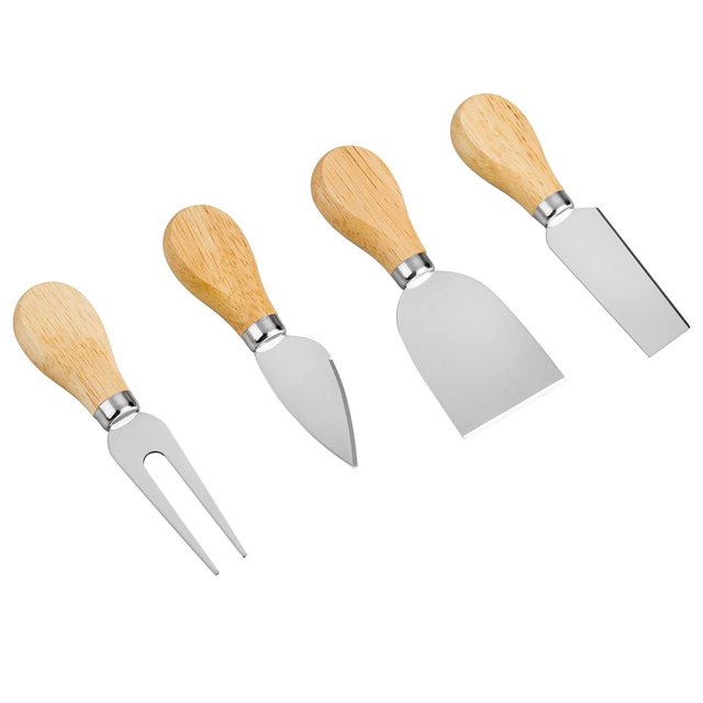 Juego de cuchillos para queso, minicuchillo, cuchillo para mantequilla y tenedor