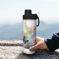 thumbnail image 7 of Yiaed Butterfly And Flowers Print Sports Insulated Kettle Bottle Reusable Stainless Steel Insulated Cup, Outdoor Portable Casual Stainless Steel Insulation Cup, 7 of 7