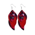 thumbnail image 1 of Pendientes para mujer, regalos para mujer, pendientes de San Valentín, pendientes con estampado de corazón y labios rojos de doble cara, pendientes de moda., 1 of 3