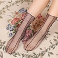 thumbnail image 2 of JGTDBPO Socks For Women Mesh Ladies Breathability Thin Elastic Sheer Socks Girl Mesh Sheer Crew Sock Silk Lace Fishnet Ultra Thin Tulle Ankle See Through Novelty Valentine Gift Sock, 2 of 2