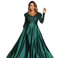 thumbnail image 5 of Vestido de fiesta de noche con escote en V grande y sexy para mujer de primavera y verano, 5 of 5