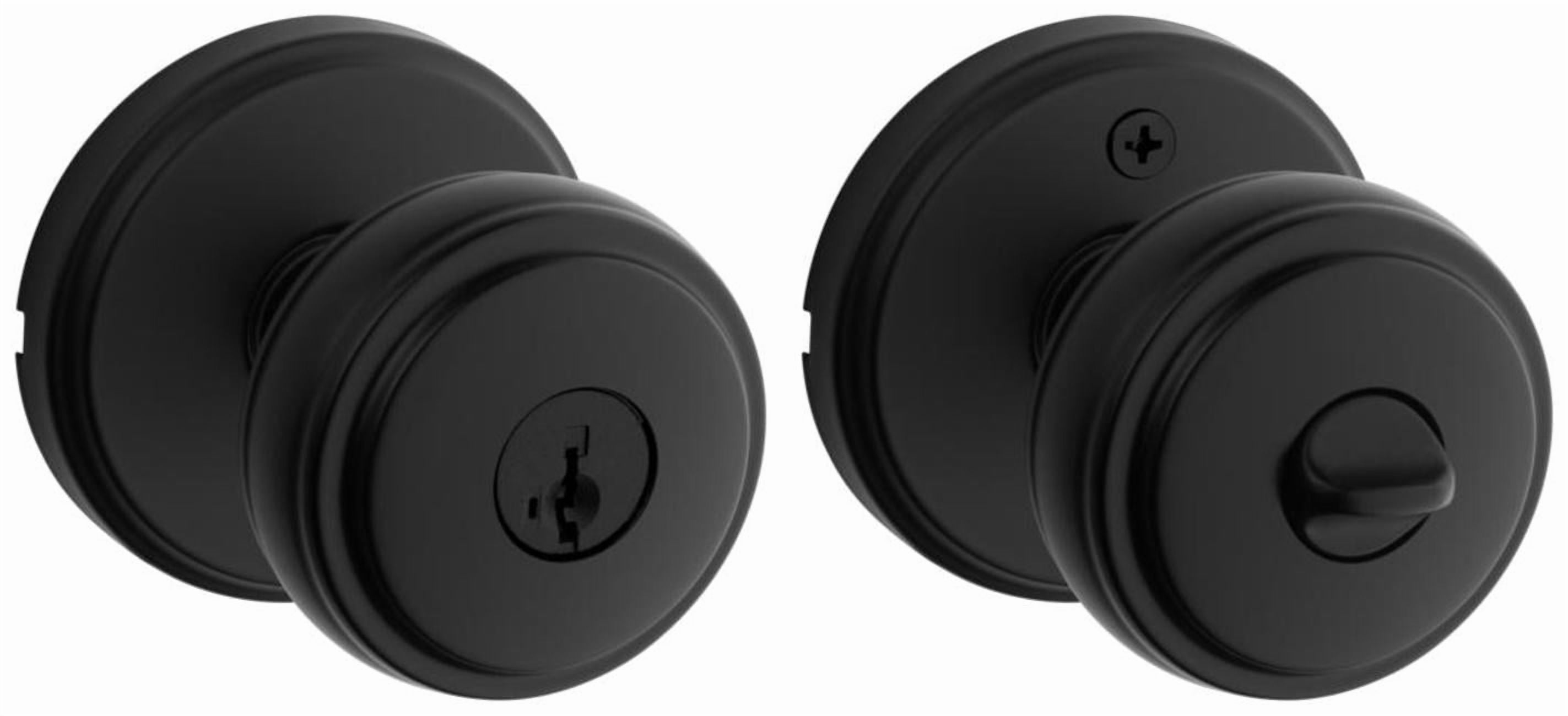 Kwikset 740SOK-4S Sora Single Cylinder Keyed Entry Door Knob Set - Brass