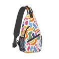 thumbnail image 2 of ZICANCN Crossbody Sling Bags for Women Men,Abstract Geometric Pattern Casual Shoulder Backpacks for Hiking Daypacks, 2 of 9