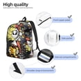 thumbnail image 3 of Goofa The Nightmare Before Christmas Pattern Durable Canvas Daypack - High-Quality Vintage Backpack, Compact & Versatile for Travel and Everyday Use-Small, 3 of 5
