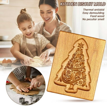 

Christmas decorations DIY Baking Moulds Wooden Cookie Embossing Craft Decorative Tools For Thanksgiving Kitchen gifts