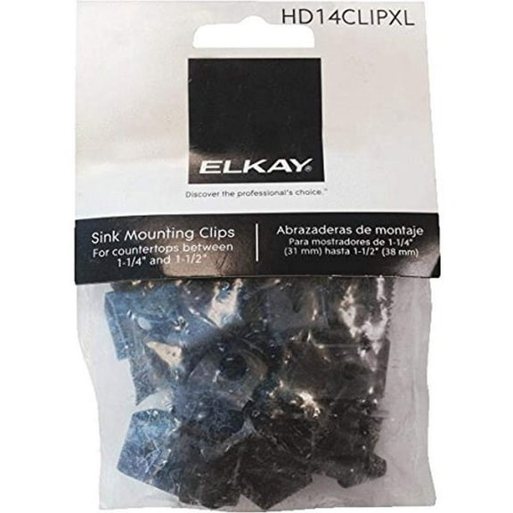 Elkay Hd14clipxl Sink Mounting Clips, 14/bag
