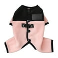 thumbnail image 2 of Pink Polar Fleece Dog Pajamas Bodysuit - Small to Medium Dogs, Winter Jacket & Sweater for Small Dogs, Four-Legged Warm Clothes （XL）, 2 of 6