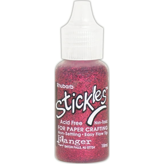 Stickles Glitter Glue .5oz-Rhubarb