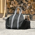 thumbnail image 4 of ShelterLogic 28" Heavy-Duty Large Water-Repellent Firewood Log Holder and Carrier Bag, Black/Gray, 4 of 5
