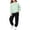 122Light Green523, variant on XAOFW Toddler Girl Outfits Long Sleeve Solid Color Sweatshirt Jogger Pants Little Girls Fall Winter Cozy Clothes Sets 2-3 Years