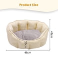 thumbnail image 4 of Cama redonda para gatos Cama para mascotas Cama pequeña lavable para perros de 18 pulgadas para MABOTO Cama redonda, 4 of 7