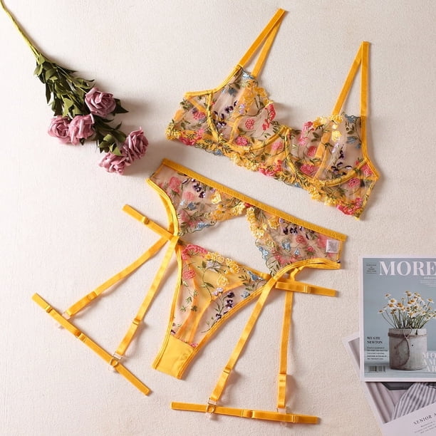Conjunto de ligas de tres puntos con forma de leche de rocío, estilo europeo y americano, con perspectiva de cinturón, eslinga ajustable, ropa interior sexy, cuerda para la cintura y las piernas