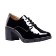 thumbnail image 2 of Zapatos Mujer Tacón Ancho Charol Negro Casual Formal negro 24 Incógnita 040DE0, 2 of 6