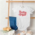 thumbnail image 4 of Classic Christmas Merry and Bright Baby Romper Boys or Girls Brisco Brands NB, 4 of 6