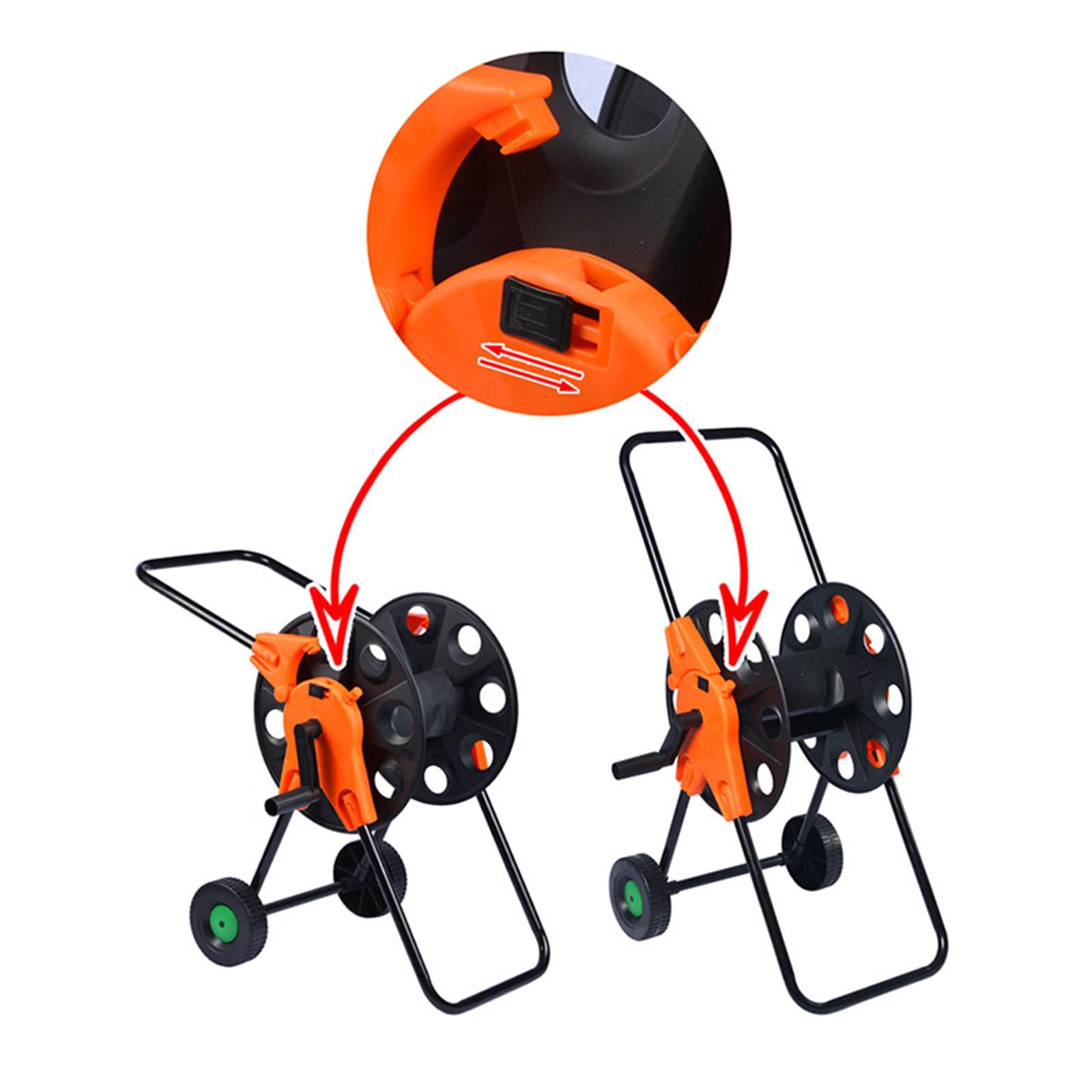 simhoa Hose Reel Cart ,Pipe Storage Rack ,Garden Tool ,Household Water Hose Holder, Hose Organizer for Lawn Outside Outdoor Cleaning
