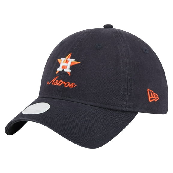 Women's-New Era  Navy Houston Astros Preppy Team 9TWENTY Adjustable Hat